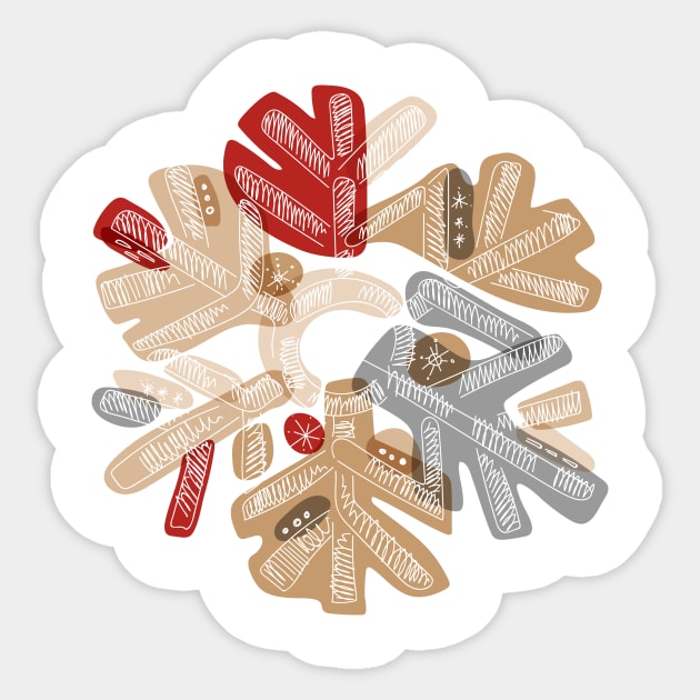 Cute snowflake Sticker by GreenColor